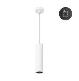 LedsC4 - Luminaria colgante PIPE GU10 máximo 50W blanco mate negro