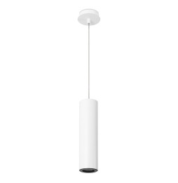LedsC4 - Luminaria colgante PIPE GU10 máximo 50W blanco mate negro