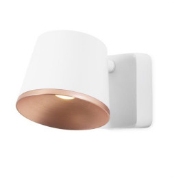 LedsC4 - Aplique DRONE led CREE 7W difusor cobre blanco mate