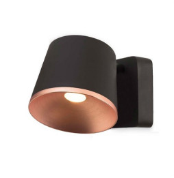 LedsC4 - Aplique DRONE led CREE 7W difusor cobre marrón oscuro