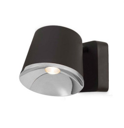 LedsC4 - Aplique DRONE led CREE 7W difusor cromo marrón oscuro