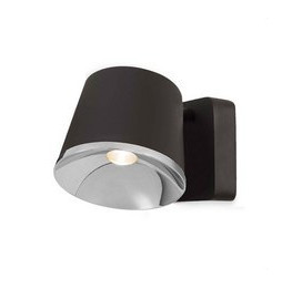 LedsC4 - Aplique DRONE led CREE 7W difusor cromo marrón oscuro