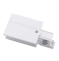 LedsC4 - Acometida conector izquierdo blanco con marco