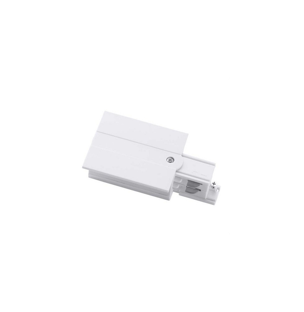 LedsC4 - Acometida conector izquierdo blanco con marco