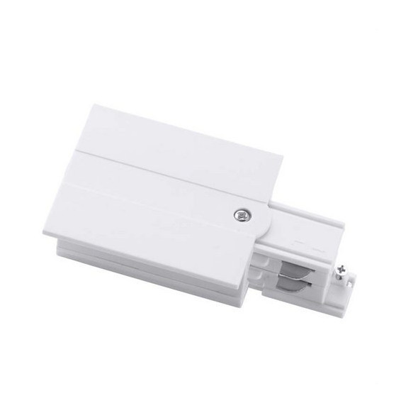 LedsC4 - Acometida conector izquierdo blanco con marco