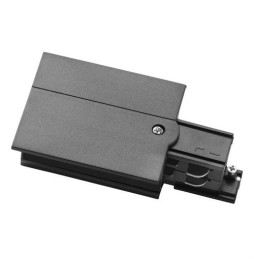 LedsC4 - Acometida conector izquierdo negro con marco