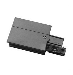 LedsC4 - Acometida conector izquierdo negro con marco