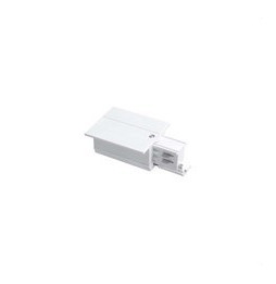 LedsC4 - Acometida conector derecho blanco para carril