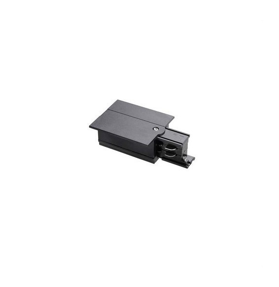 LedsC4 - Acometida conector derecho negro con marco