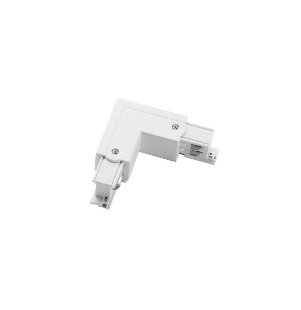 LedsC4 - Conector L izquierdo TRIMLESS para carril blanco