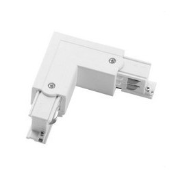 LedsC4 - Conector L izquierdo TRIMLESS para carril blanco