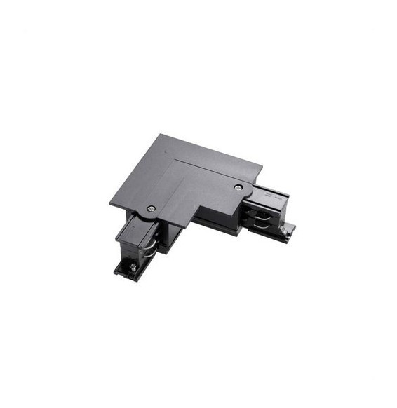 LedsC4 - Conector L izquierdo TRIMLESS para carril negro