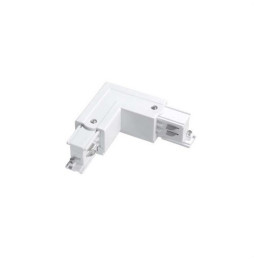 LedsC4 - Conector L derecho TRIMLESS para carril blanco