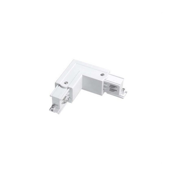LedsC4 - Conector L derecho TRIMLESS para carril blanco