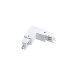 LedsC4 - Conector L derecho TRIMLESS para carril blanco