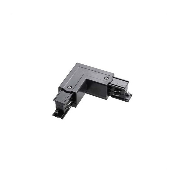 LedsC4 - Conector L derecho TRIMLESS para carril negro