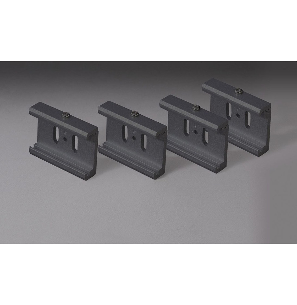 LedsC4 - Fijación directa falso techo para carril negro LedsC4 - Fijación directa falso techo para carril negro