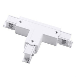 LedsC4 - Conector T izquierdo TRIMLESS para carril blanco