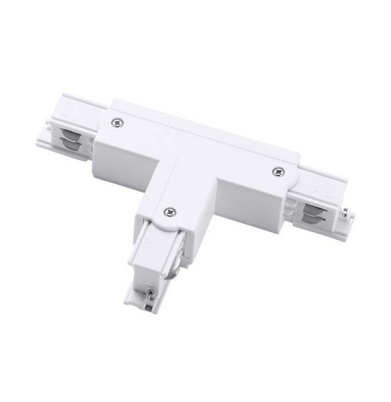 LedsC4 - Conector T izquierdo TRIMLESS para carril blanco