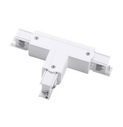 LedsC4 - Conector T izquierdo TRIMLESS para carril blanco