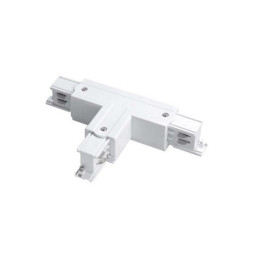 LedsC4 - Conector T derecho TRIMLESS para carril blanco
