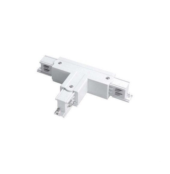 LedsC4 - Conector T derecho TRIMLESS para carril blanco