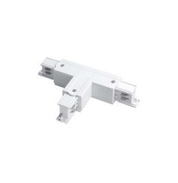 LedsC4 - Conector T derecho TRIMLESS para carril blanco