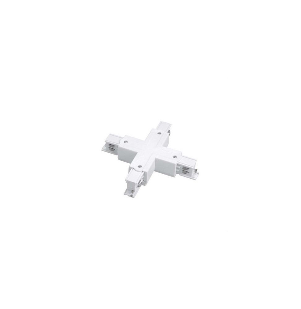 LedsC4 - Conector X TRIMLESS para carril blanco