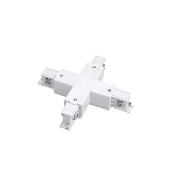 LedsC4 - Conector X TRIMLESS para carril blanco