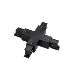 LedsC4 - Conector X TRIMLESS para carril negro