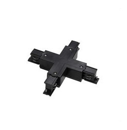 LedsC4 - Conector X TRIMLESS para carril negro