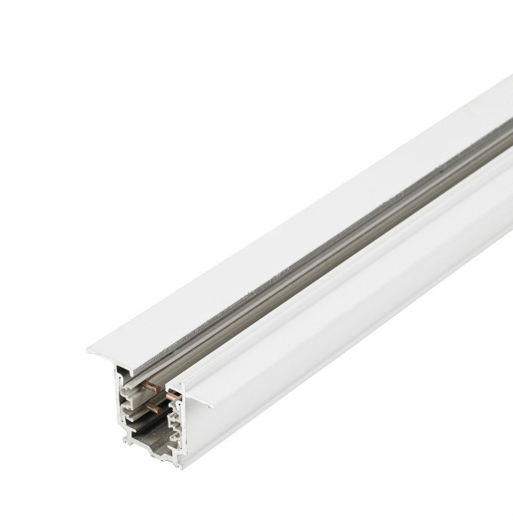 LedsC4 - Carril trifásico 2000mm para montaje empotrar blanco