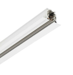 LedsC4 - Carril trifásico 2000mm para montaje empotrar blanco