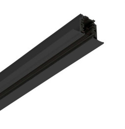LedsC4 - Carril trifásico 2000mm para montaje empotrar negro
