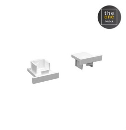 LedsC4 - Juego tapa final TRIM TAGLIO-50 blanco (2 unidades)