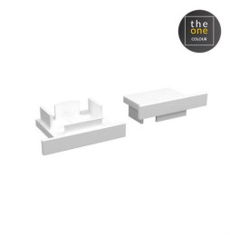 LedsC4 - Juego tapa final TRIM TAGLIO-35 blanco (2 unidades)