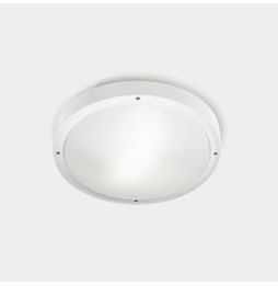 LedsC4 - Plafón BASIC IP66 aluminio E27 15W blanco