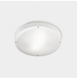 LedsC4 - Plafón BASIC IP66 aluminio E27 15W blanco