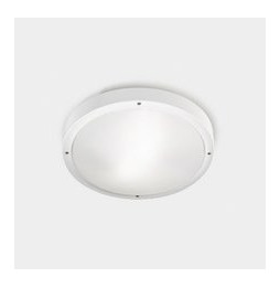 LedsC4 - Plafón BASIC IP66 aluminio E27 15W blanco