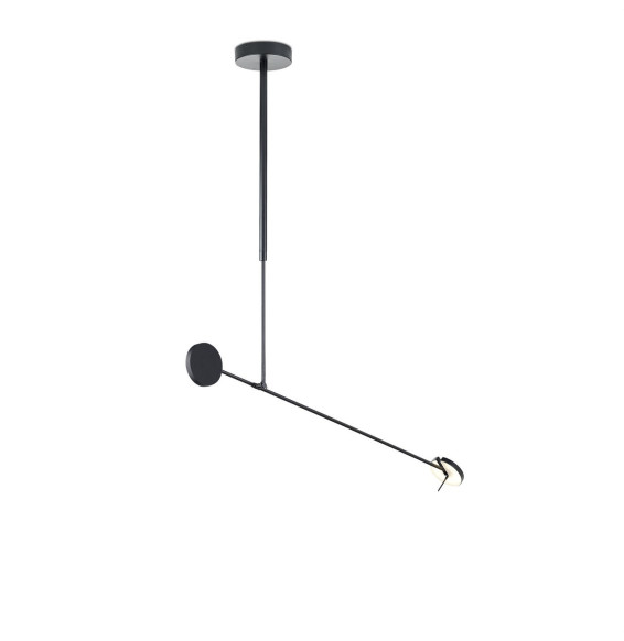 LedsC4 - Luminaria colgante INVISIBLE led 9W 3K DIM negro