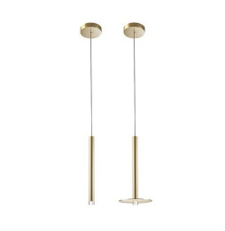 LedsC4 - Luminaria colgante CANDLE diámetro 116 led3W 2700K latón mate