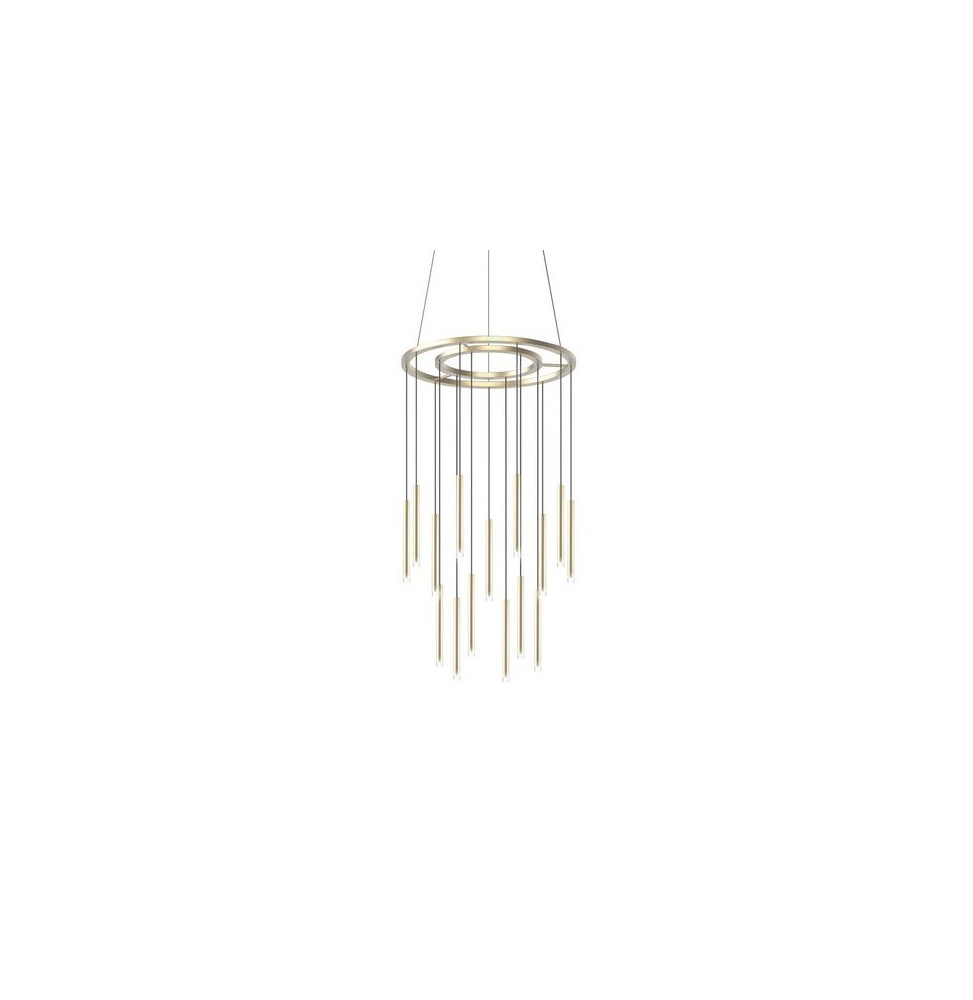 LedsC4 - Luminaria colgante CANDLE 18x3W 2700K 1-10V latón mate LedsC4 - Luminaria colgante CANDLE 18x3W 2700K 1-10V latón mate