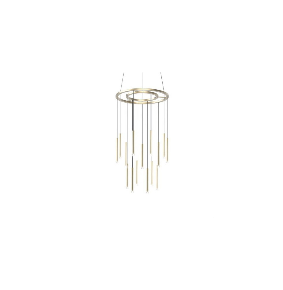 LedsC4 - Luminaria colgante CANDLE 15x3W 2700K 1-10V latón mate LedsC4 - Luminaria colgante CANDLE 15x3W 2700K 1-10V latón mate