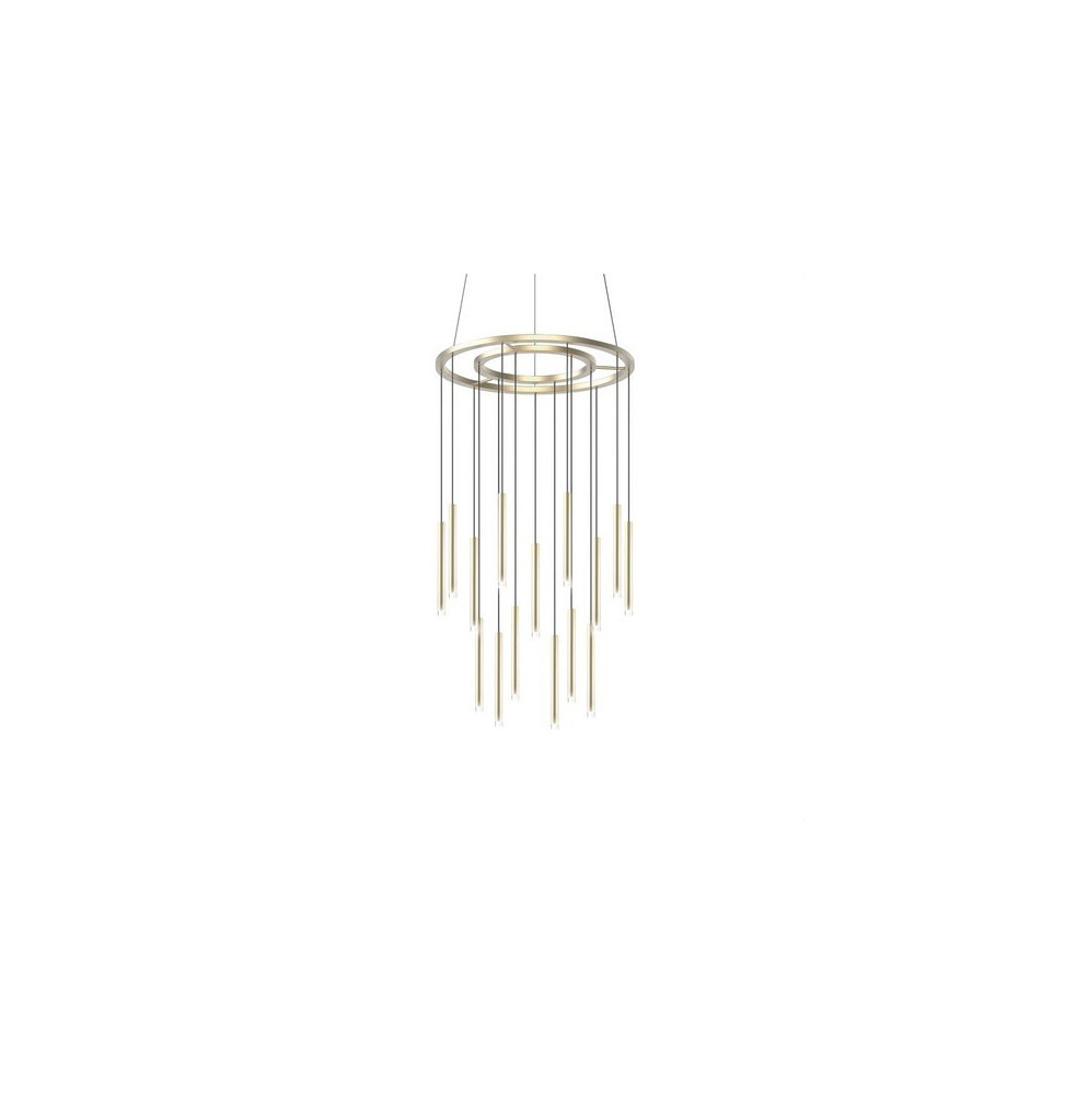 LedsC4 - Luminaria colgante CANDLE 15x3W 2700K DALI latón mate LedsC4 - Luminaria colgante CANDLE 15x3W 2700K DALI latón mate