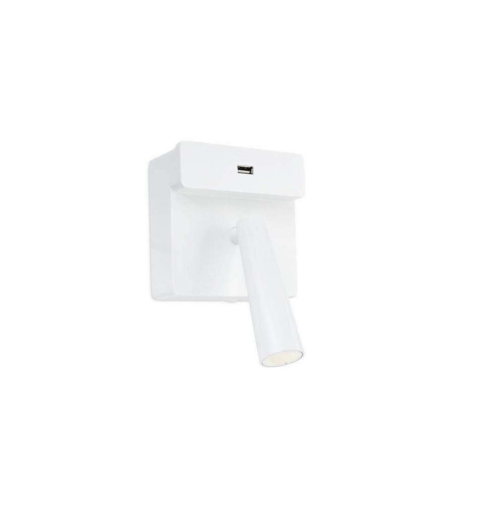 LedsC4 - Aplique GAMMA led 2.2W 2700K USB blanco LedsC4 - Aplique GAMMA led 2.2W 2700K USB blanco