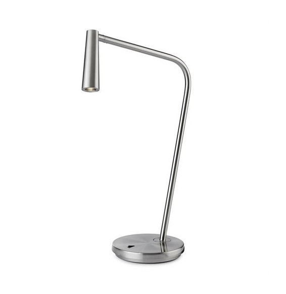 LedsC4 - Luminaria portátil GAMMA led 2.2W 2700K níquel satinado