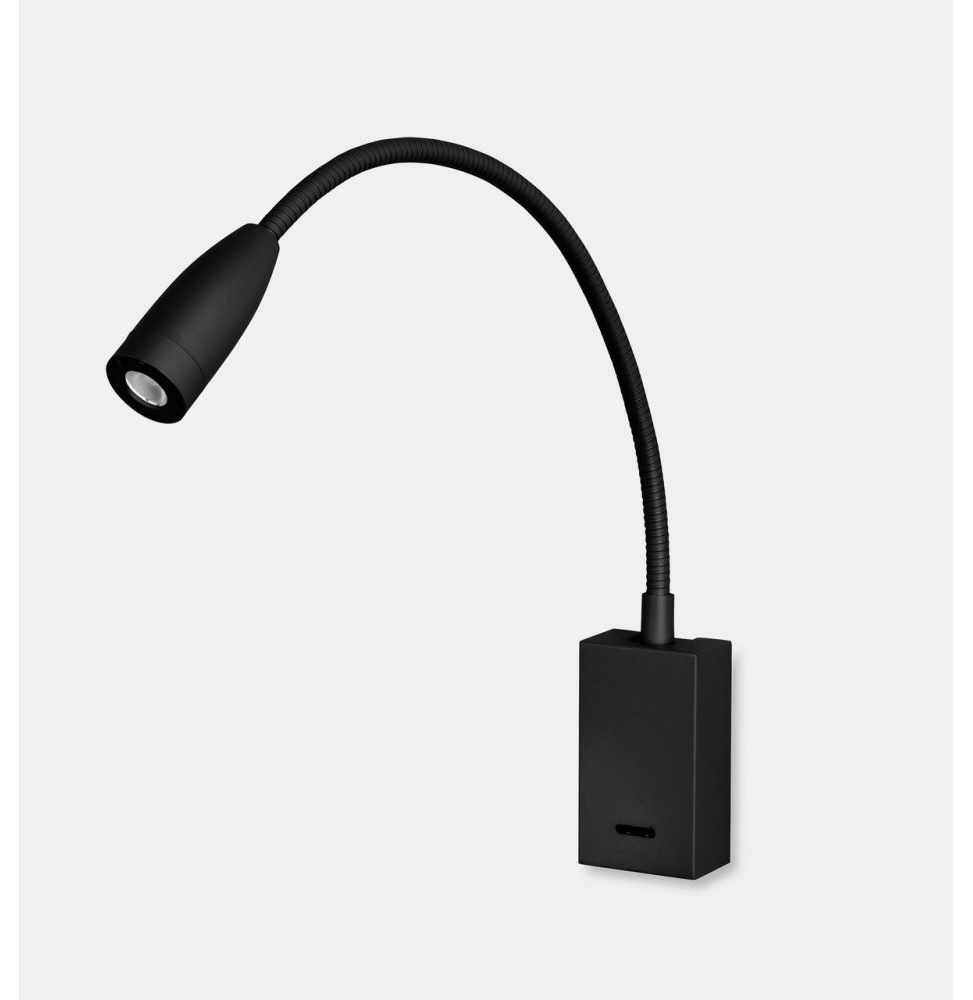 LedsC4 - Aplique BED led 3W 3000K 25º negro LedsC4 - Aplique BED led 3W 3000K 25º negro