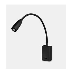 LedsC4 - Aplique BED led 3W 3000K 25º negro