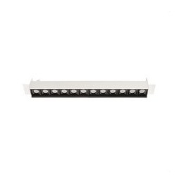 LedsC4 - Empotrable techo sin marco BENTO 12xled 25,2W 15º 3000K blanco negro