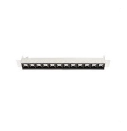 LedsC4 - Empotrable techo sin marco BENTO 12xled 25,2W 34º 3000K blanco negro